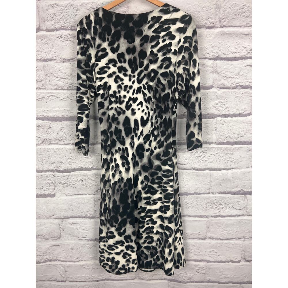 Tommy Bahama Black and White Animal Print Midi Dress - Picture 3 of 10